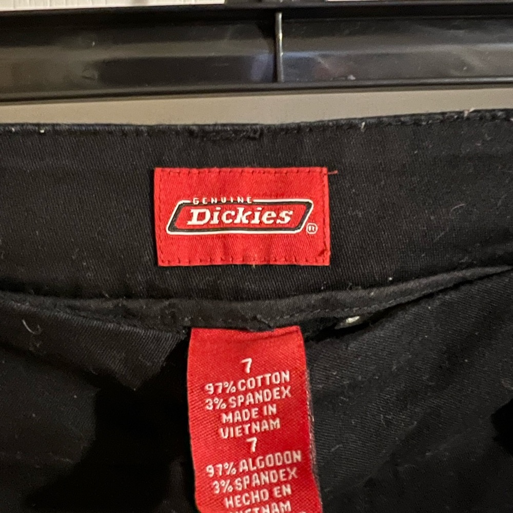 Dickies black pants. Size 7. Like new - Picture 2 of 4